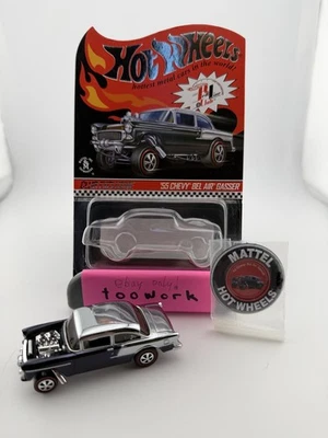 Chevy Bel Air Gasser '55 exclusivo Hot Wheels RLC NEGRO #02913/03000. *Suelto Foto 1 de 4