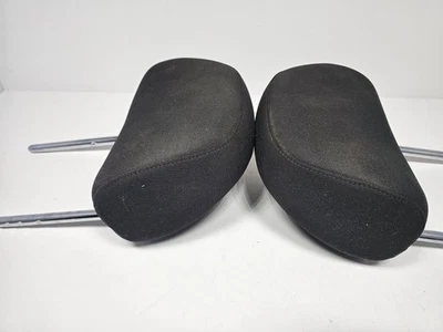 2012 - 2017 VW Volkswagen Beetle Front Headrest Pair Set Black Cloth Fabric - Image 1 of 4