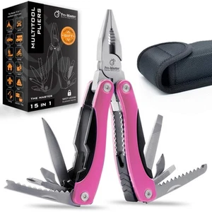 Pink Multitool 15-in-1 for Mom, Wife, Daughter, Grandma, Practical EDC Multi ... - Picture 1 of 7