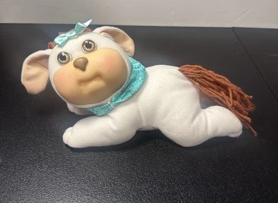 1992 Hasbro Cabbage Patch Kids Crimp N Curl Pet Puppy Dog Plush Bandana Collar - Image 1 of 3