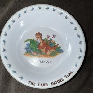 Vtg Universal City Studios 1988 The Land Before Time Small Plastic Bowl HTF - Picture 1 of 5