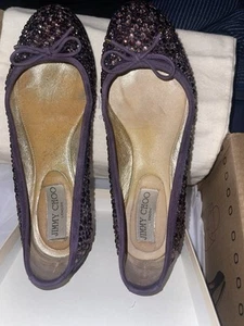 Jimmy Choo Flats | Jimmy Choo Ballerina Flats - Picture 1 of 12