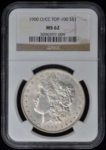 1900-O/CC TOP-100 Morgan Dollar S$1 NGC MS62 - Picture 1 of 2