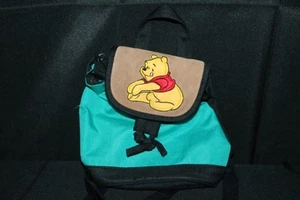 Vintage Winnie The Pooh Mini Rucksack Vintage kleine Größe Farbe Grün Schwarz - Bild 1 von 16
