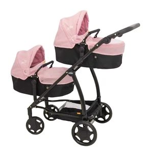 Children Double Dolls Pram Buggy Convertible Pushchair Premium Joie Evalite Pram - Picture 1 of 13