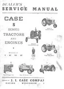 Manuale di servizio concessionario trattore Case serie S Model - Foto 1 di 1