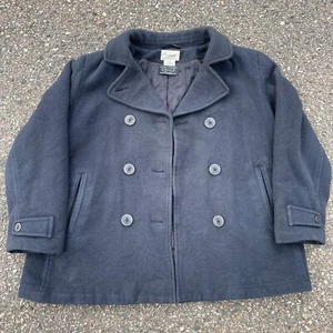 LL Bean Coat Women's 18 Double Breasted Bellandi Wool Insulated Cross Buttons - Picture 1 of 10