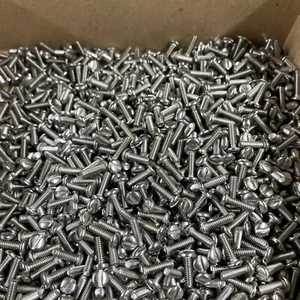 New Old Stock (50) Machine Screws #4-40 x 3/8” Slot Pan Head Stainless Steel USA - Picture 1 of 4
