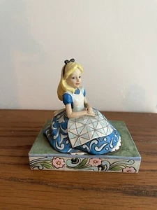 Jim Shore Traditions Disney Alice In Wonderland Awaiting An Adventure - Picture 1 of 7