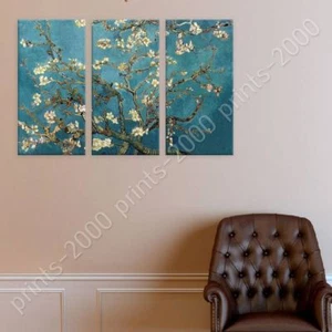 Mandelblüte von Vincent Van Gogh | Poster oder Wandsticker Aufkleber | 3 Tafeln - Bild 1 von 18