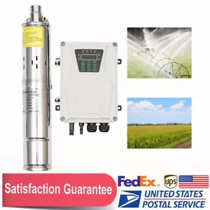 270W 3" DC 24V Solar Water Pump Submersible Deep Bore Well Pump+ MPPT Controller - Imagen 1 de 24