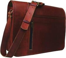 Vintage Handmade Genuine Leather Messenger Shoulder Tote Purse Handbag Satchel