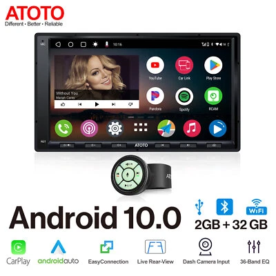 ATOTO A6 7" 2DIN Autoradio GPS Senza Fili CarPlay e Android Auto mon Telecomando - Immagine 1 di 4