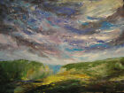  original acrylic landscape painting on canvas with free postage