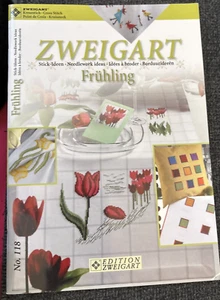 Vtg Rare Zweigart Edition Fruhling Cross Stitch Patterns Bk #118 - Picture 1 of 12