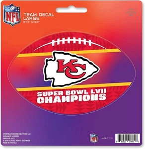 NFL Kansas City Chiefs 2023 Super Bowl LVII Champions Team Aufkleber Large - Bild 1 von 1