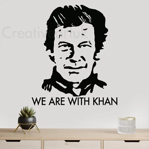 Imran Khan Wandaufkleber Wohndeko Wandbild Wir sind mit Imran Khan Aufkleber WI - Bild 1 von 7