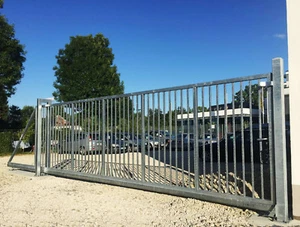 6,0x2,0 Meter mv Industrietor Schiebetor Hoftor freitragend - - Bild 1 von 6