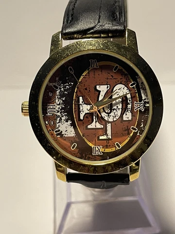 SAN FRANCISCO 49ERS NFL Genuine Leather Band Wristwatch !!!NEW!!! Cover