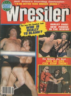 AM5114  The Valiant Brothers signed Vintage Wrestling Magazine w/COA - Image 1 of 3