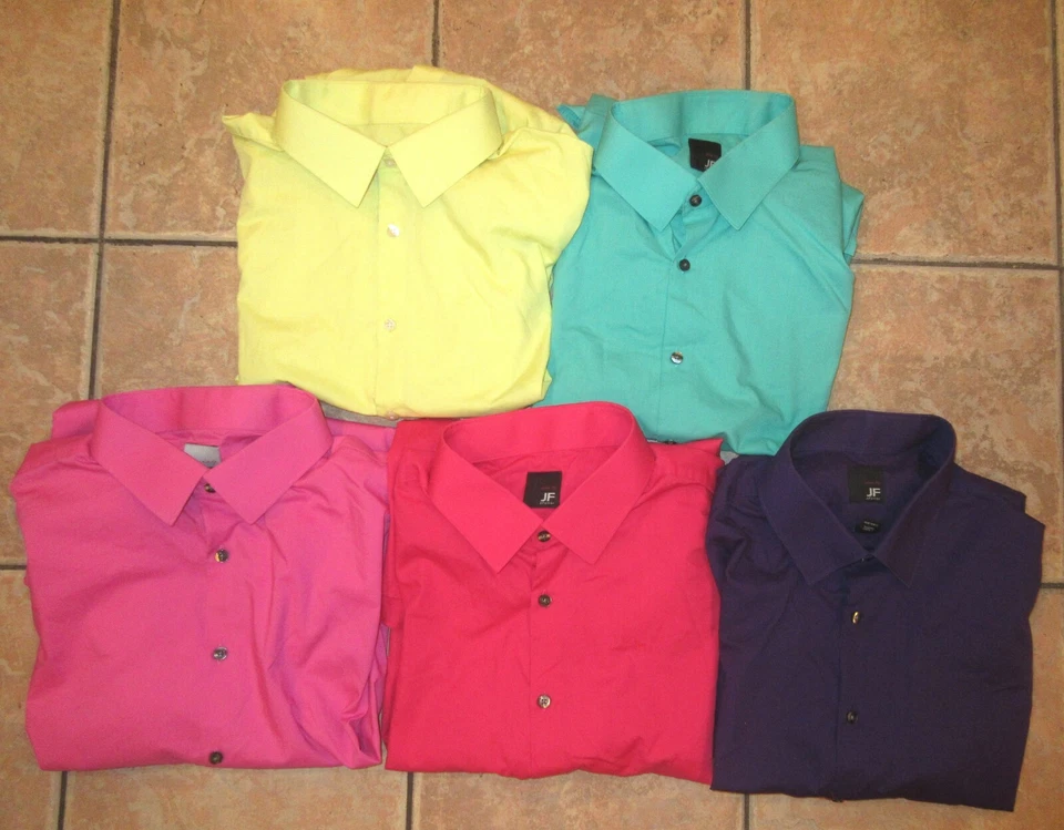 Camisas de vestir para hombre J FERRAR 17 17,5 X 34/35 XL ~ NUEVAS ~ ajuste ceñido ~ TU ELECCIÓN Foto 1 de 4