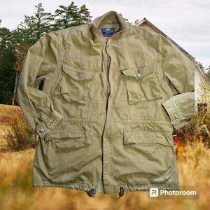 VTG Large Thornton Bay Canvas 1980s 1990s Barn Light Workwear Jacket Coat  - Picture 1 of 9