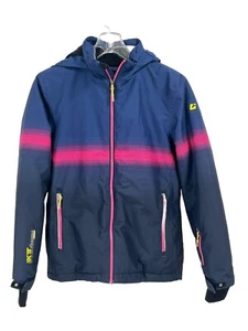 Killtec Ski Jacket Parka Winter Coat Navy Blue Kids Sz 14 XL Hooded - Picture 1 of 8