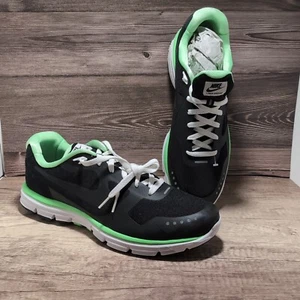 Nike Lunar Venture Plus Black Neon Lime 2011 Size 14 New With Box Excellent - Picture 1 of 21