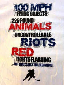 THE AUSSIE T CO "HOCKEY" GRAFIK UNISEX ERWACHSENE SMALL SSLV WEISS BAUMWOLLE T-SHIRT S - Bild 1 von 9