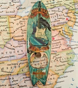 BALTIMORE USA🏄 Hard Rock Cafe® HRC🎸 SURFBOARD🏄 MAGNET CITY Bottle Opener✅ V7 - Picture 1 of 2