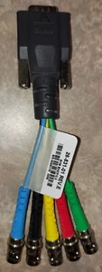 Mini cable Extron SYM BNCF/0,5 6 pulgadas 15 pines VGA HD macho a BNC hembra 26-531-01 - Imagen 1 de 3