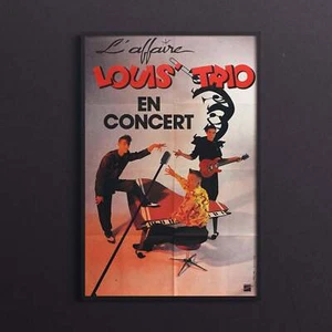 Authentique Rétro Poster - L’Affaire Louis’ Trio - En concert - 1986 - Picture 1 of 3