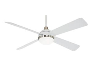 Minka-Aire F623L-WHF/BN Orb 54 Inch Ceiling Fan with Integrated 16W LED Light