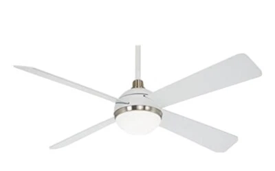 Minka-Aire F623L-WHF/BN Orb 54 Inch Ceiling Fan with Integrated 16W LED Light - Image 1 of 2