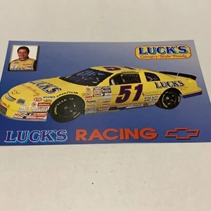 1996 #51 JIM BOWN"LUCK'S FOODS"NASCAR BUSCH SERIES  POSTCARD - Picture 1 of 7