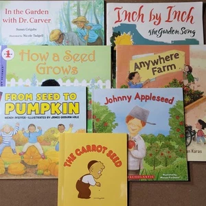Children’s Books Gardening Seeds Plants Johnny Appleseed (Lot Of 7 Books) NEW - Picture 1 of 9