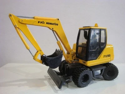 Cargadora de ruedas suelta coches antiguos Komatsu PW95 escala 1/35 amarilla buena++ Foto 1 de 4