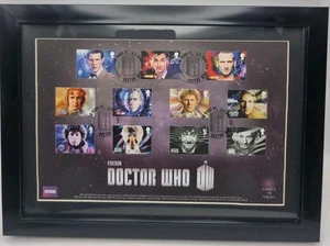 Doctor Who 50th Anniversary Stamps Royal Mail Limited Edition Framed Collection - Bild 1 von 7