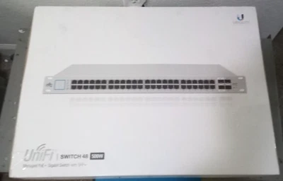 Ubiquiti UniFi US-48-500W 48-Port PoE+ Gigabit Ethernet 4xSFP/+ Network Switch - Image 1 of 4