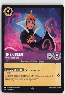 Disney Lorcana TCG The First Chapter Super Rare #56 The Queen - Wicked and Vain - Picture 1 of 2