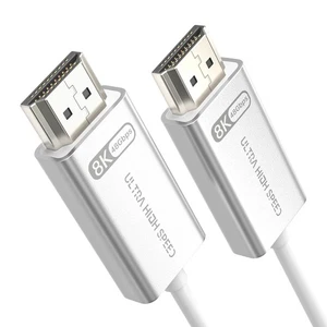 10K 8K HDMI 2.1 Cable Fiber Optic 25ft, HDMI Cable Super Flexible 48Gbps, 8K6... - Picture 1 of 8