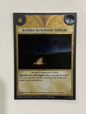 Koeke Moengke Tengri #82/100 Anacronismo CCG TCG History Channel Casi Nuevo Foto 1 de 2