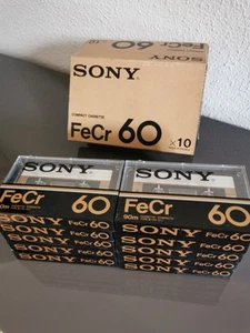 Boite De 10 Cassettes Sony Fecr - Photo 1/8