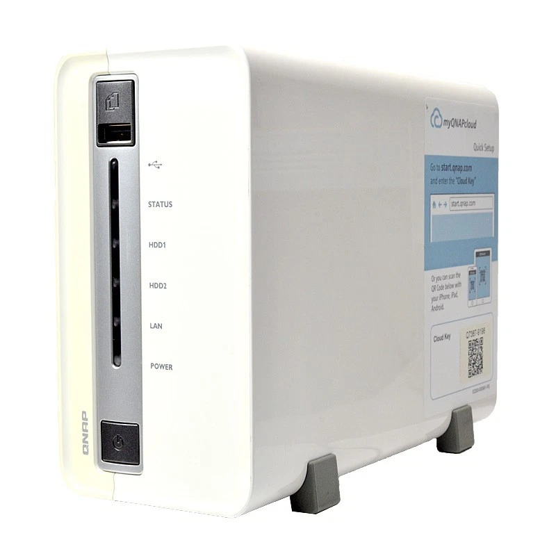 QNAP TS-212P Sistema NAS 1,6GHz 512MB DDR3 RAM 2xBAY SATA NO ALIM - Immagine 1 di 1