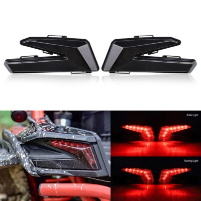 For 2017 2018 2019 2020 2021 Can Am Maverick X3 Smoked Lens LED Tail Lights - Image 1 of 4