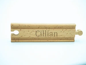 Personalised Birthday Gift for Cillian Wooden Train Track Engraved with His Name - Imagen 1 de 24