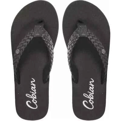 Nuevas sandalias para mujer negras cobianas trenzadas rebote talla 8 Foto 1 de 4