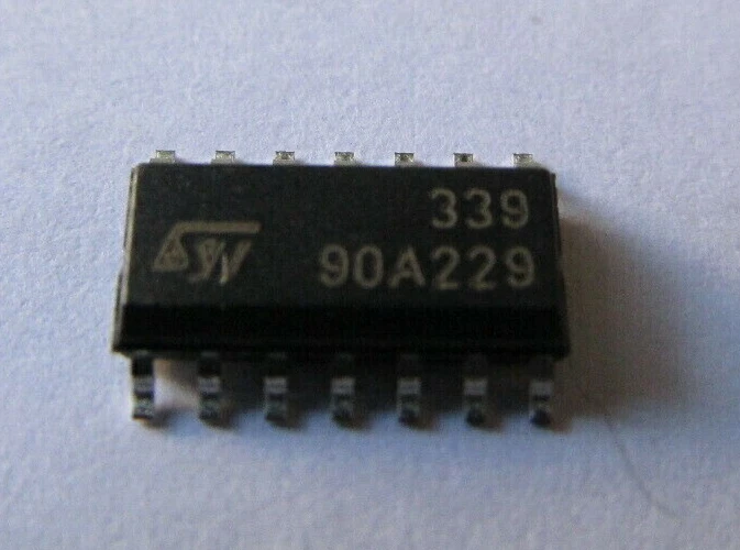 5pcs LM339D Comparator CMOS, DTL, ECL, MOS, Open-Collector, TTL 14-SOIC  STM - Image 1 of 1