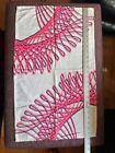 Psychedelic Hot Pink Op Art Kinetic Spirograph Tea Towel