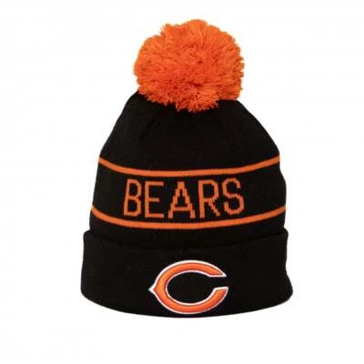 New Era Chicago Bears Storm III Beanie Sport Knit Pom Hat Black Unisex
